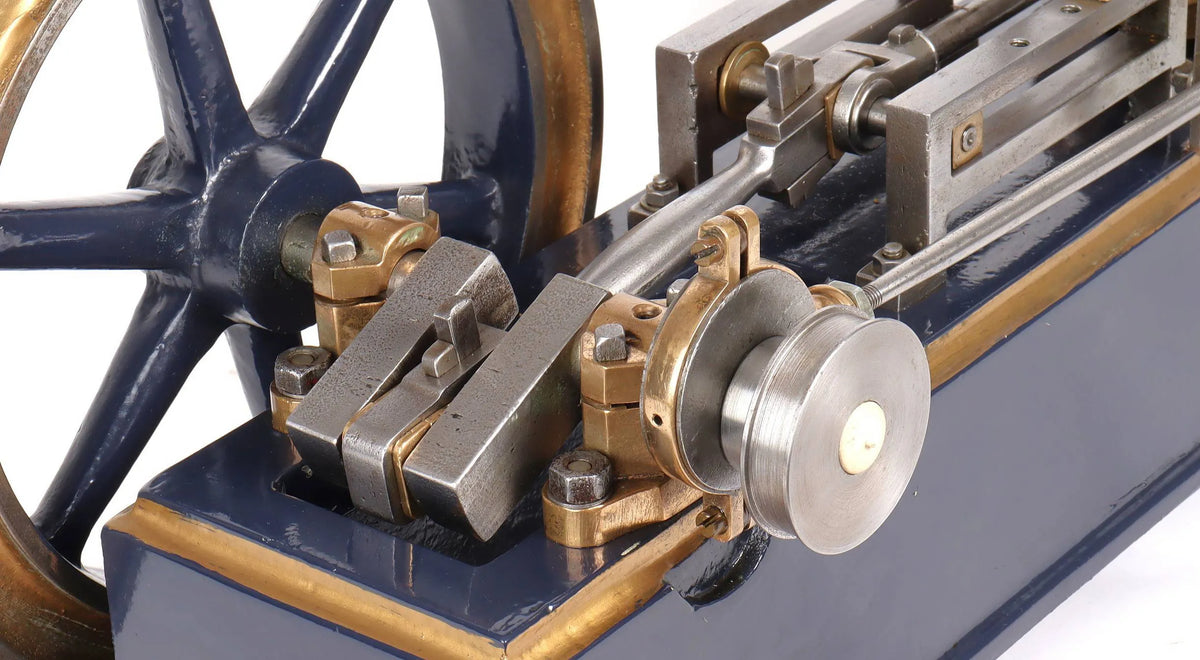 Large vintage horizontal mill engine