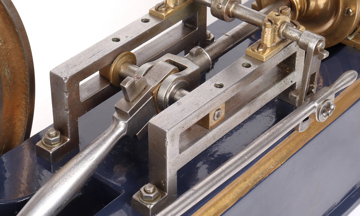 Large vintage horizontal mill engine
