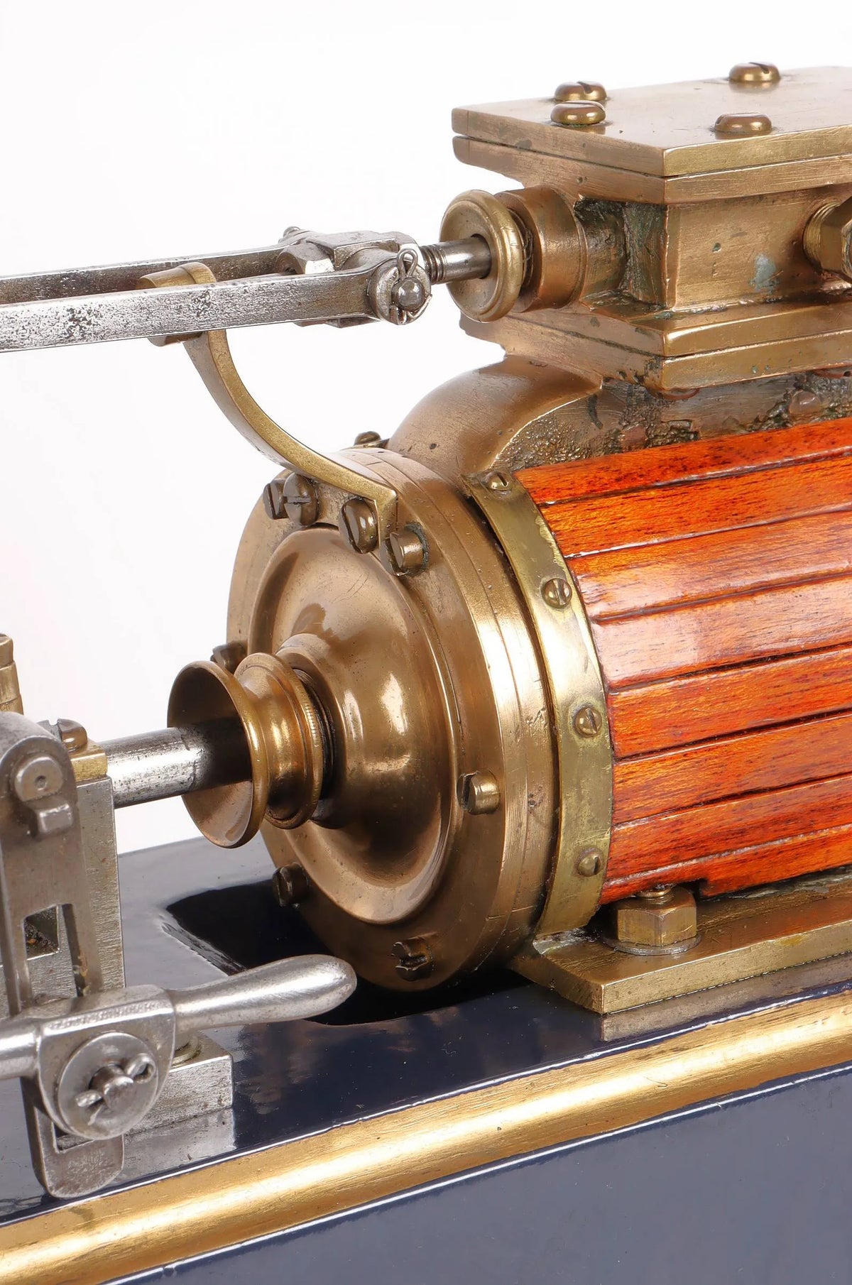Large vintage horizontal mill engine