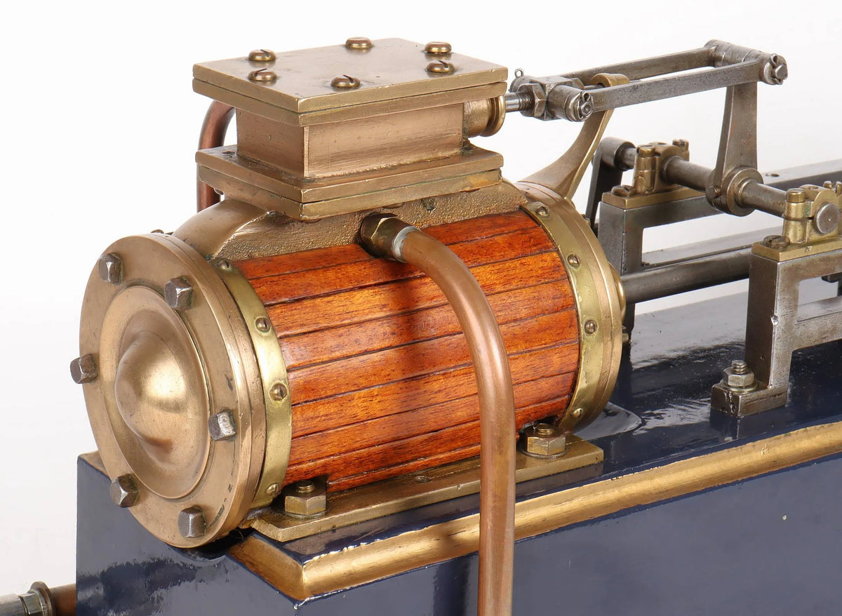 Large vintage horizontal mill engine