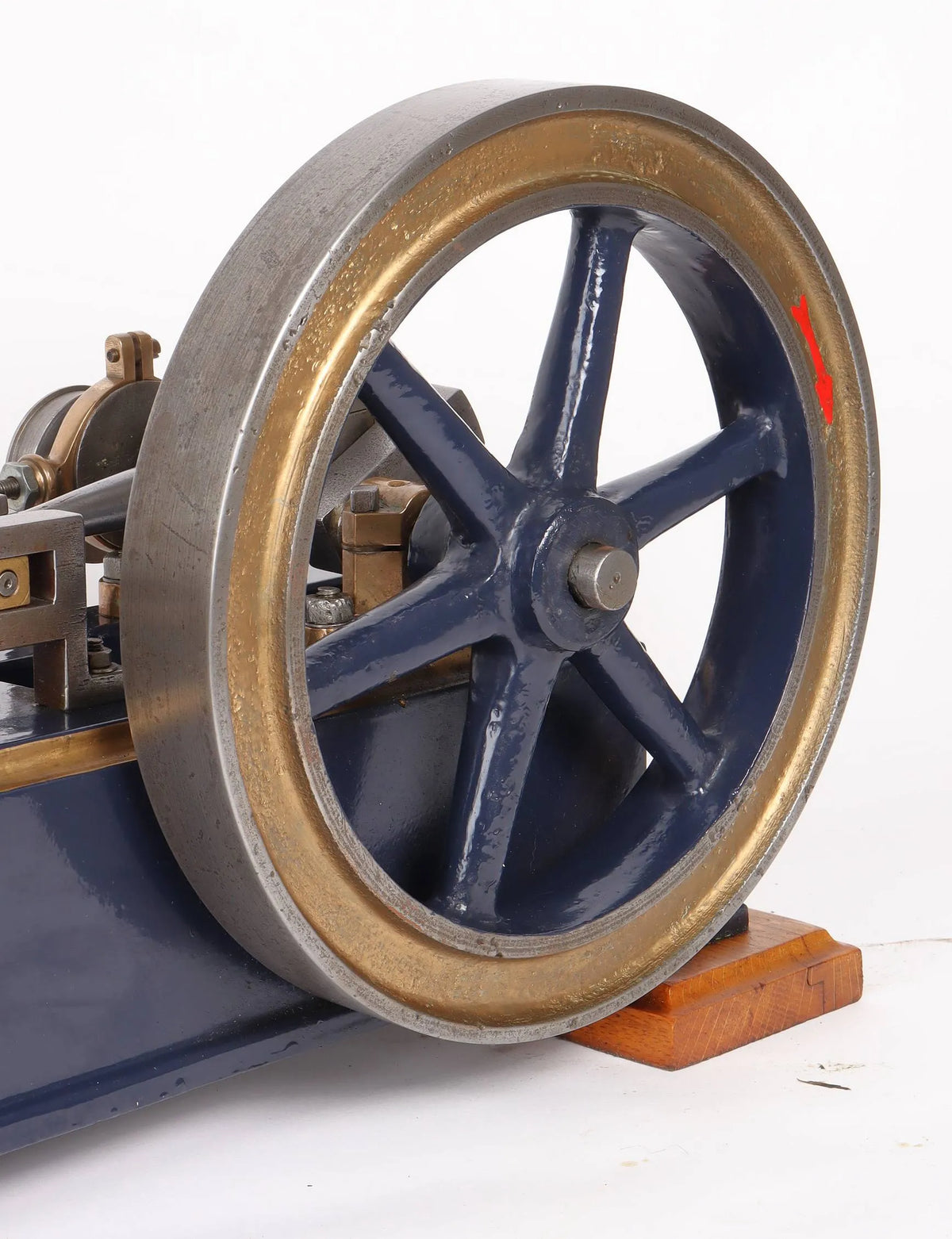 Large vintage horizontal mill engine