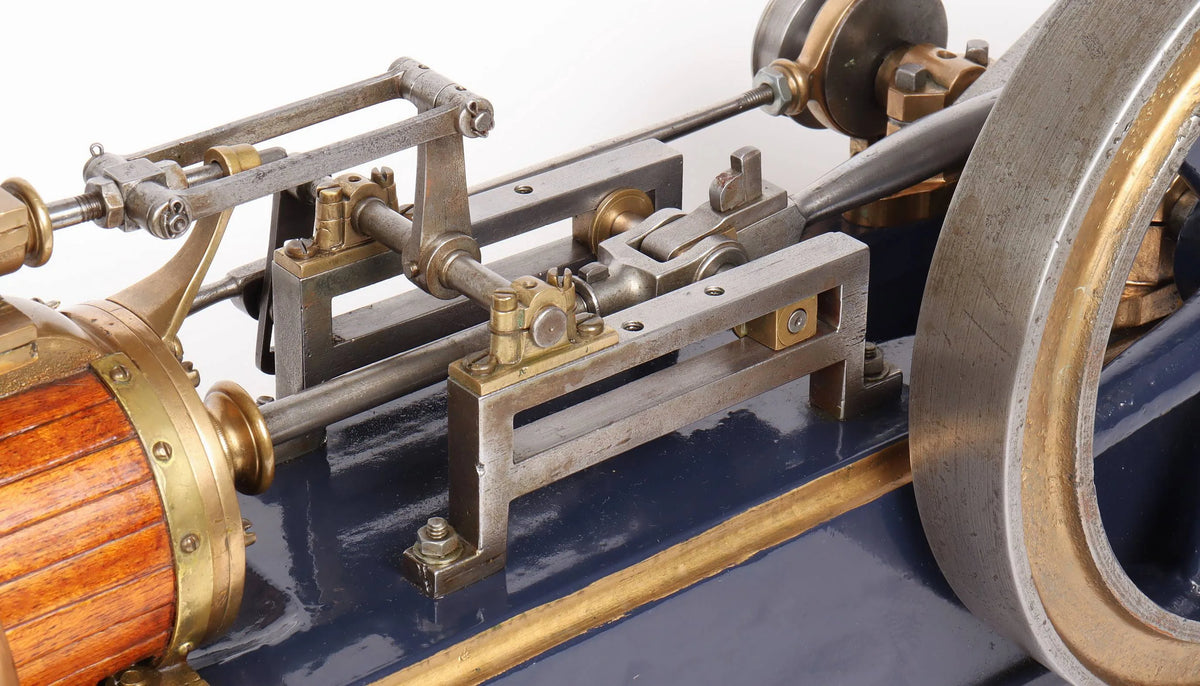 Large vintage horizontal mill engine