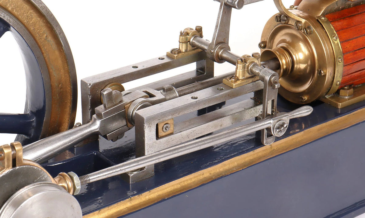 Large vintage horizontal mill engine