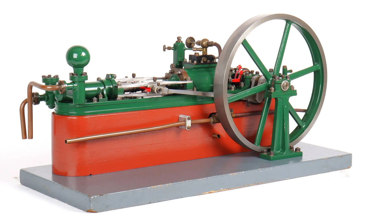 Horizontal pumping engine