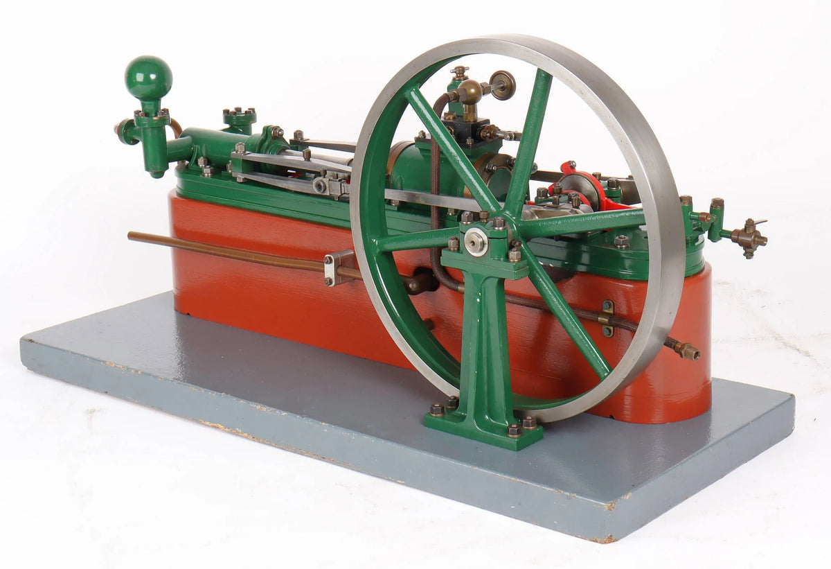 Horizontal pumping engine