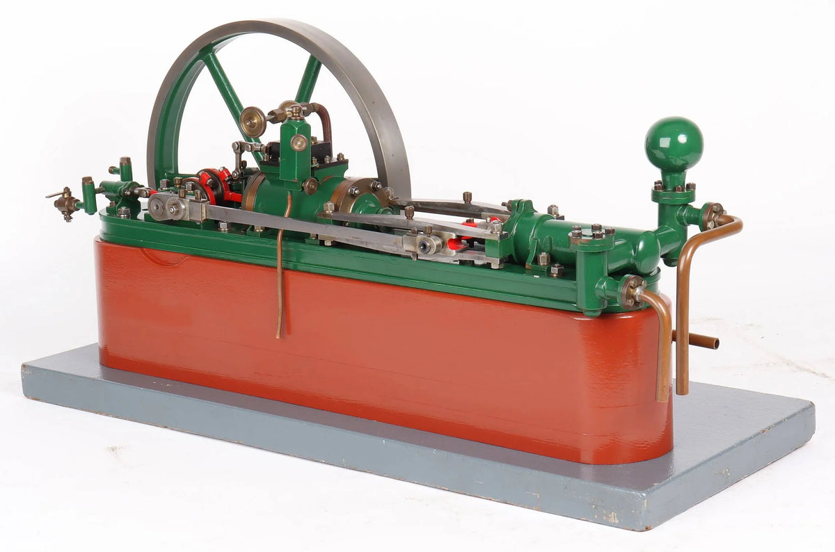 Horizontal pumping engine
