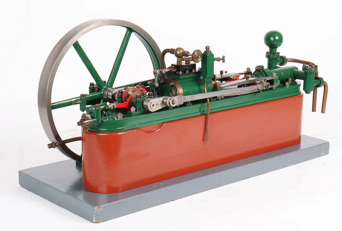 Horizontal pumping engine
