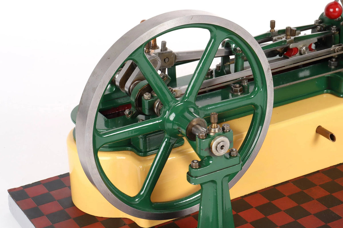 Horizontal mill engine with governor