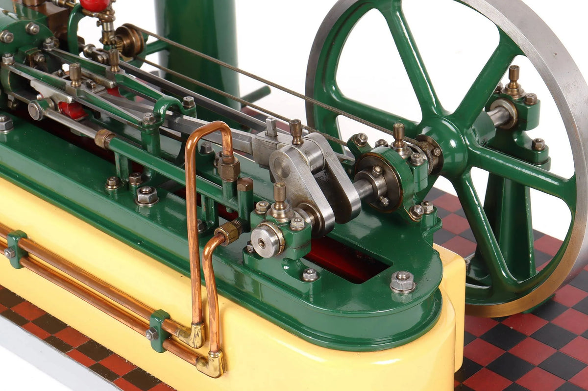 Horizontal mill engine with governor