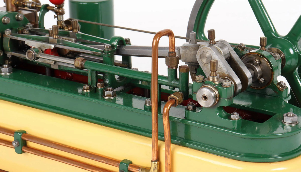 Horizontal mill engine with governor