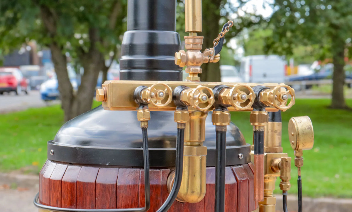 Vertical boiler with water tank