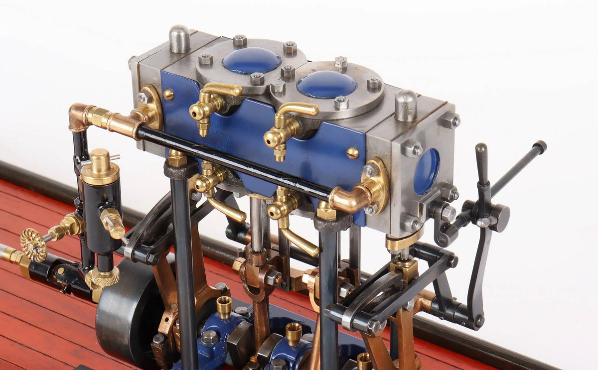 Twin launch engine with reversing gear & propellor