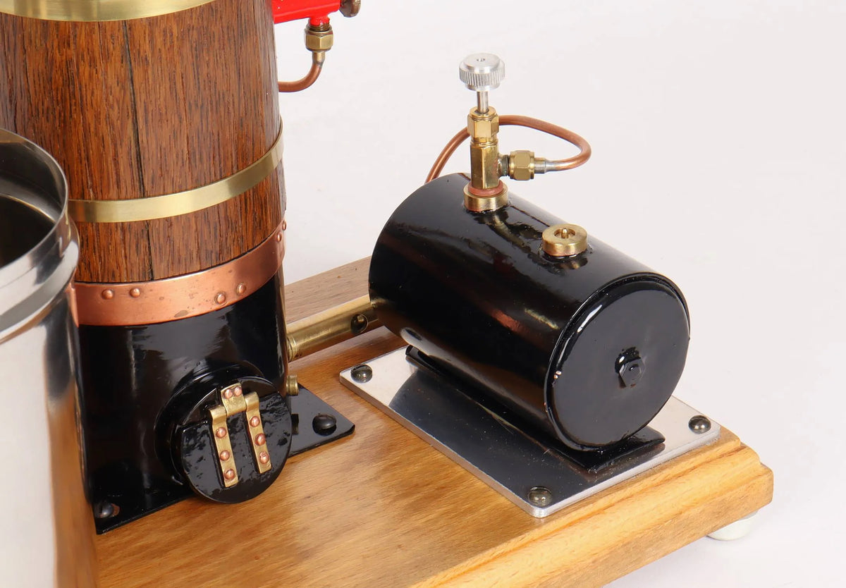 Vertical boiler with water tank