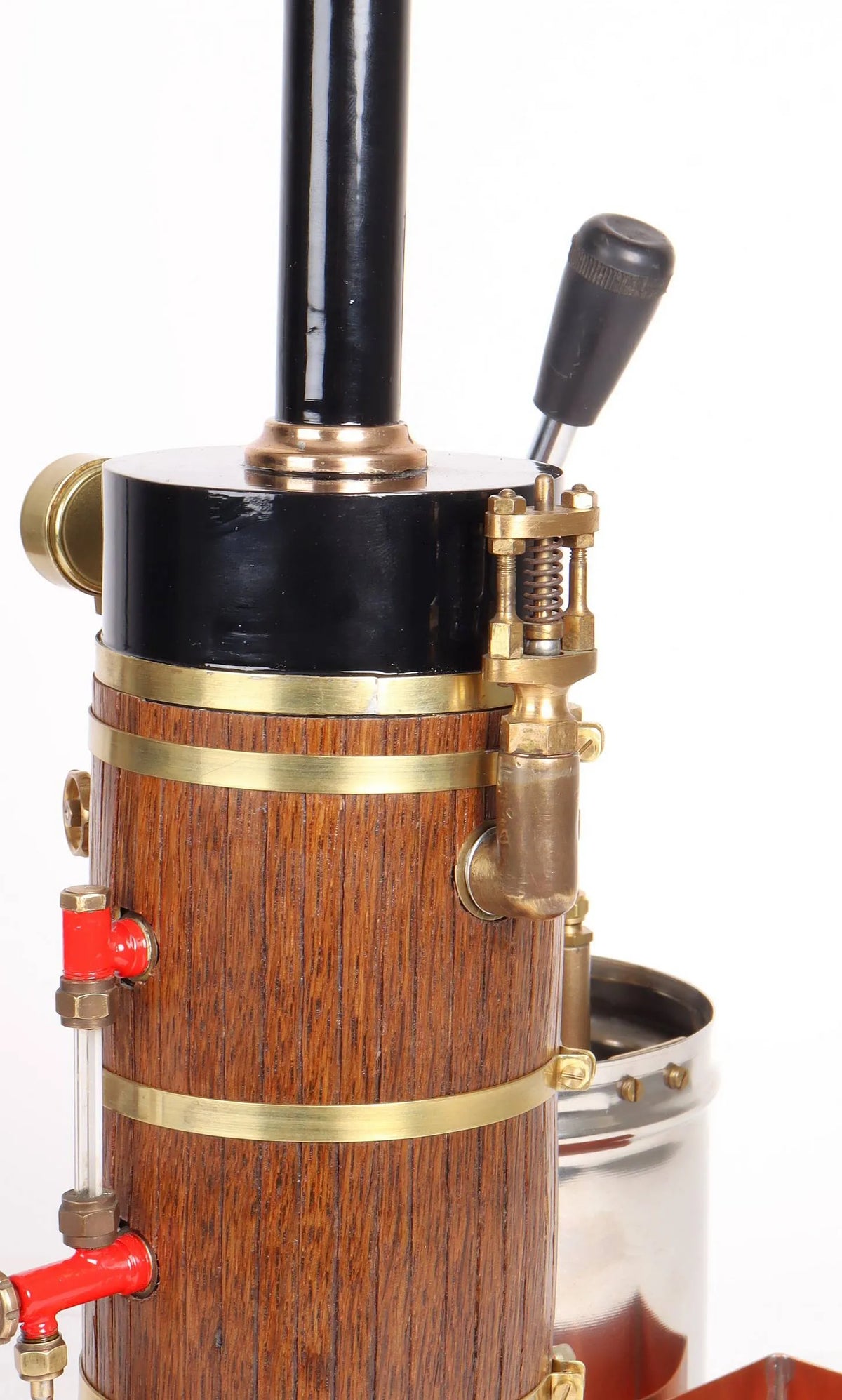 Vertical boiler with water tank