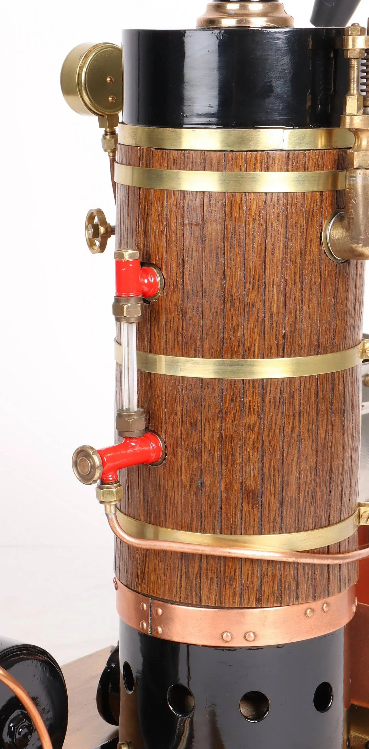 Vertical boiler with water tank