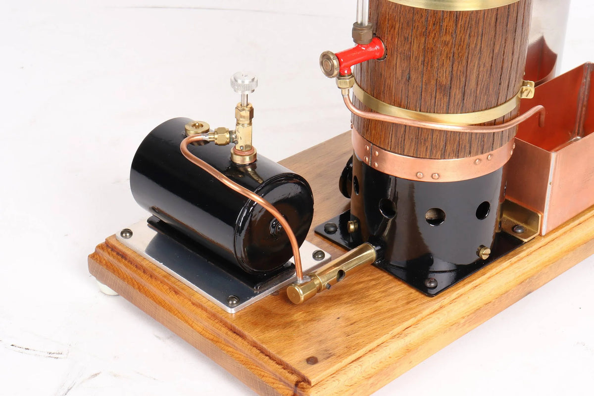 Vertical boiler with water tank