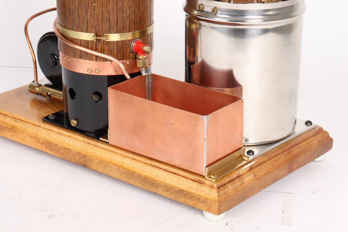 Vertical boiler with water tank
