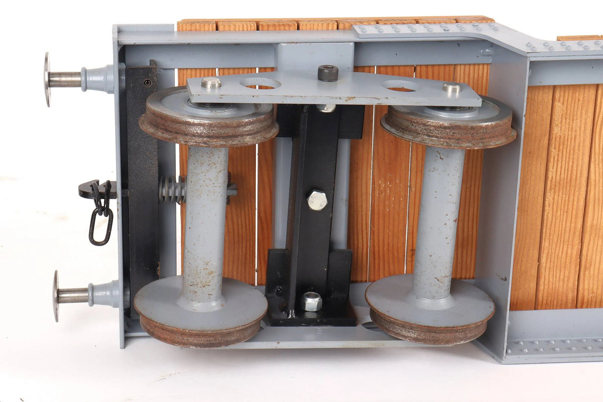 5 inch gauge braked well wagon driving truck