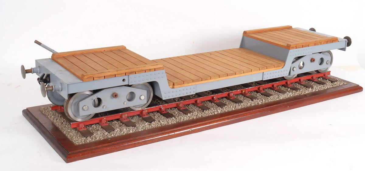 5 inch gauge braked well wagon driving truck