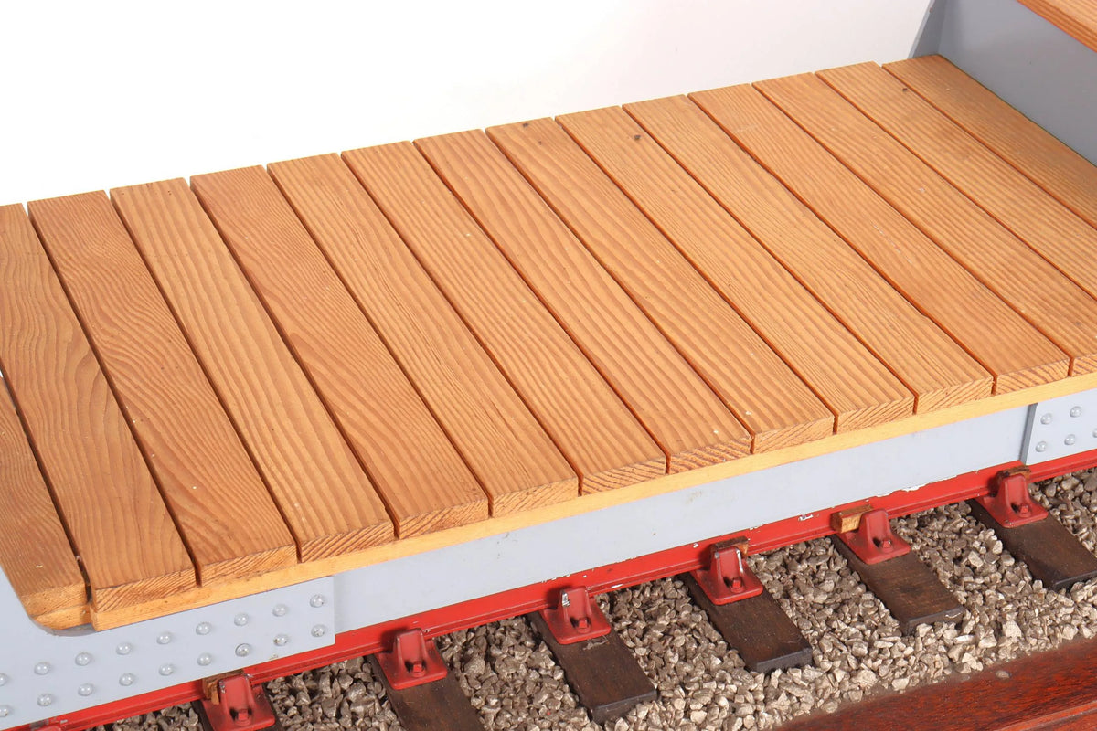 5 inch gauge braked well wagon driving truck