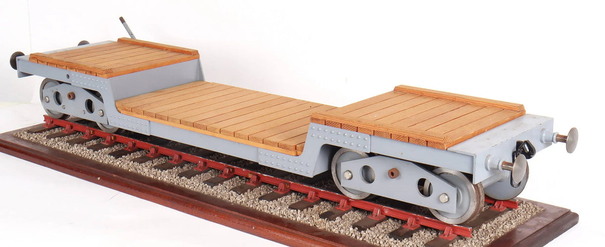 5 inch gauge braked well wagon driving truck