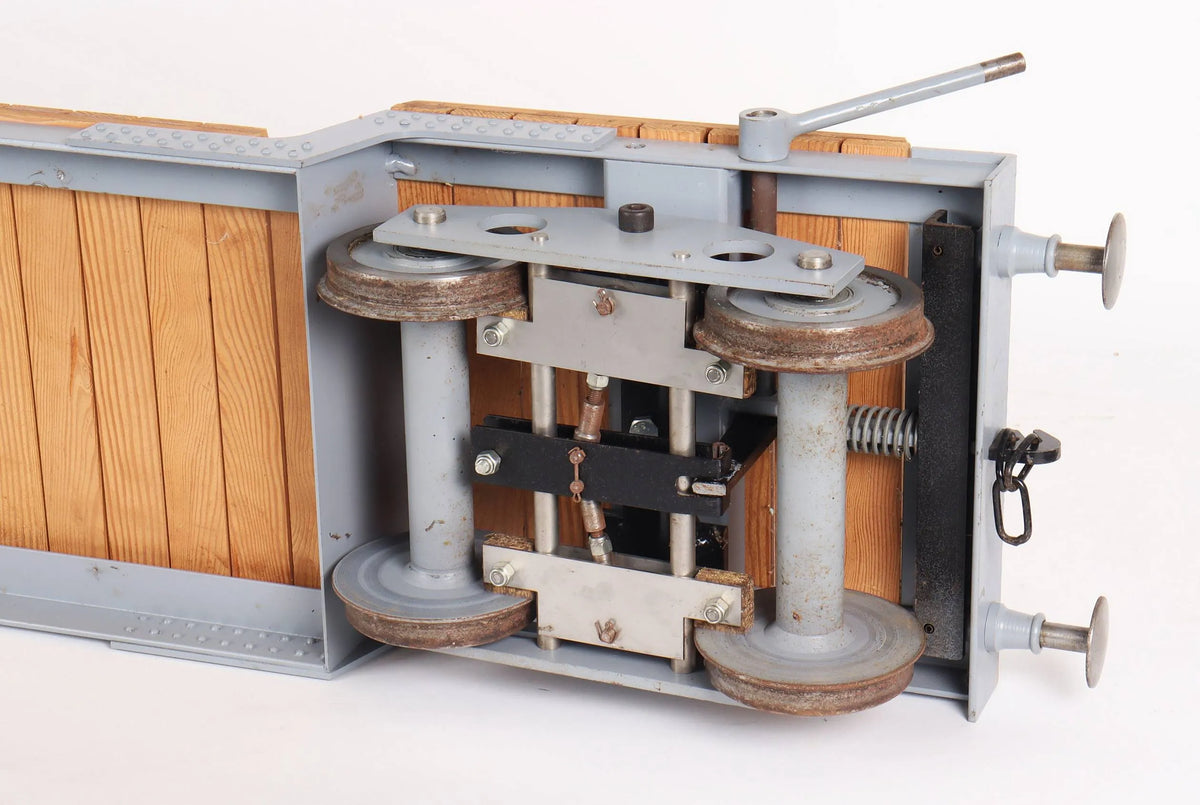 5 inch gauge braked well wagon driving truck