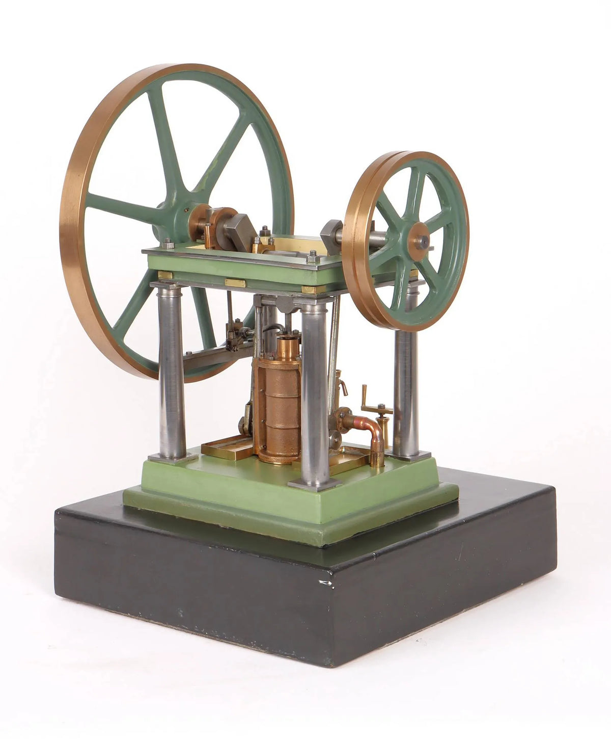 Four pillar overcrank engine
