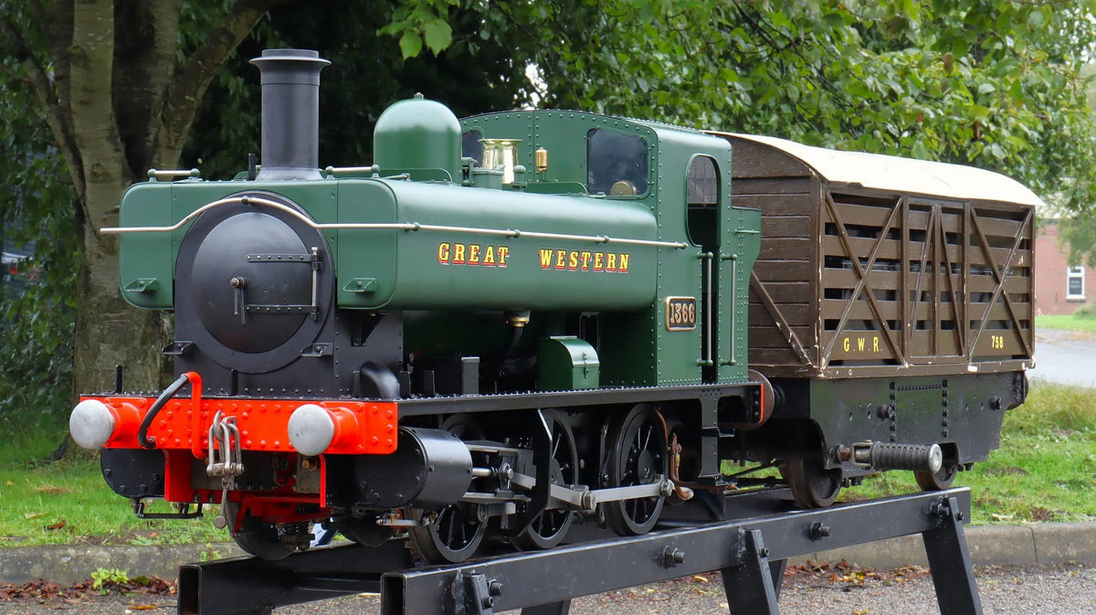 7 1/4 inch gauge GWR Class 1366 Pannier Tank 0-6-0