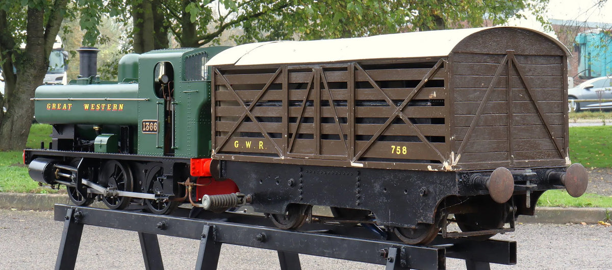 7 1/4 inch gauge GWR Class 1366 Pannier Tank 0-6-0