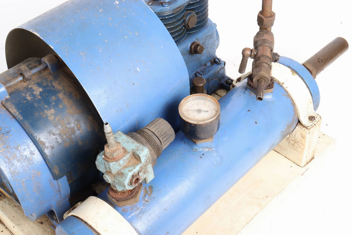 Stuart Turner twin cylinder compressor with motor