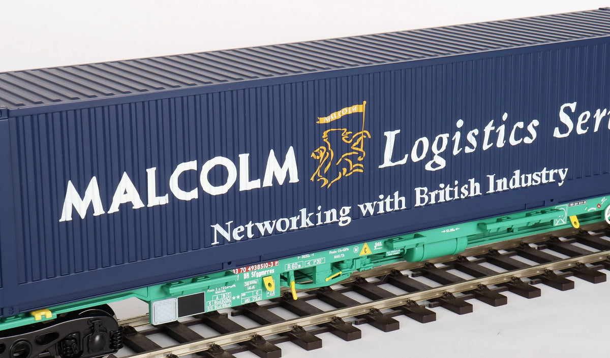 Pair of Gauge 1 Aristocraft container wagons and flat car