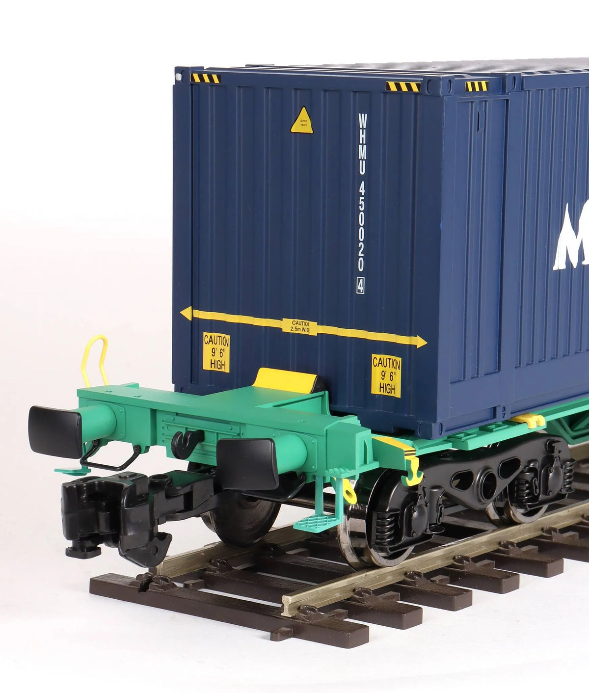 Pair of Gauge 1 Aristocraft container wagons and flat car