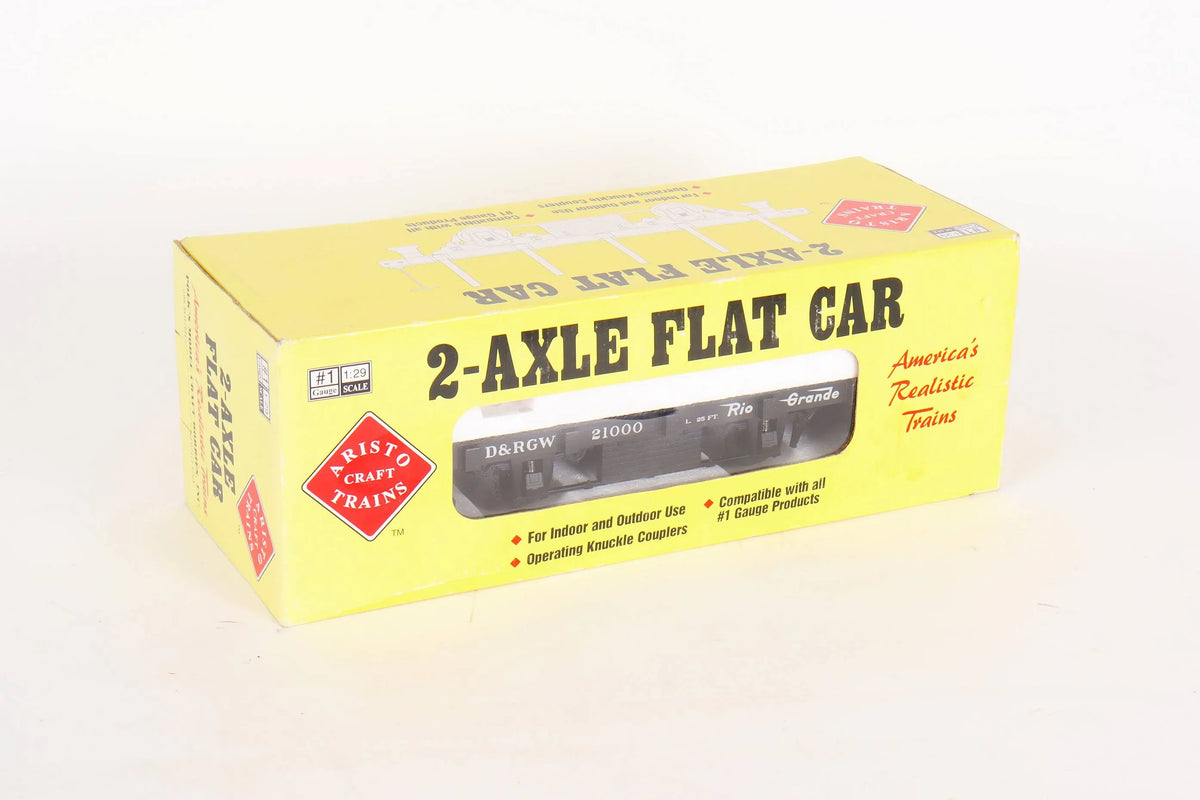 Pair of Gauge 1 Aristocraft container wagons and flat car
