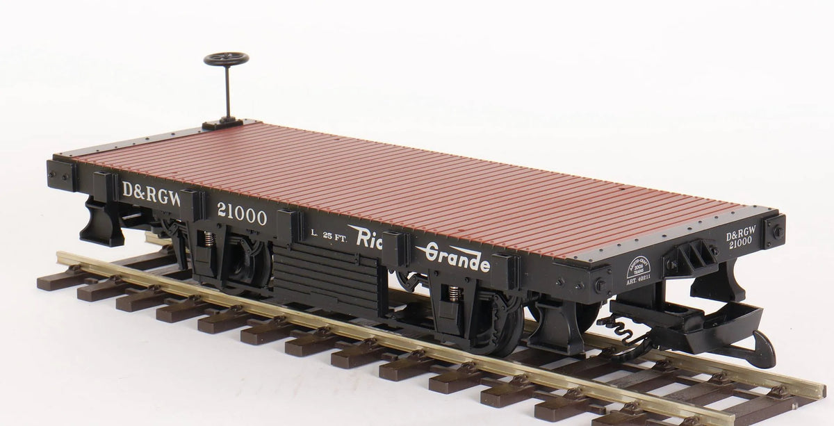 Pair of Gauge 1 Aristocraft container wagons and flat car