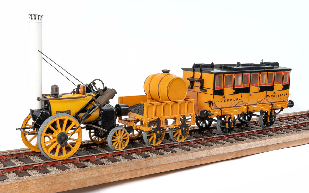3 1/2 inch gauge Hornby "Rocket" with coach