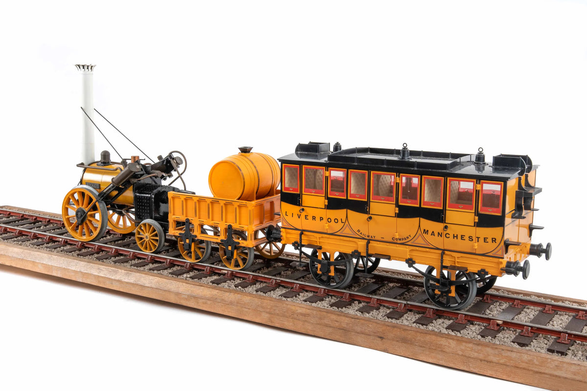 3 1/2 inch gauge Hornby "Rocket" with coach