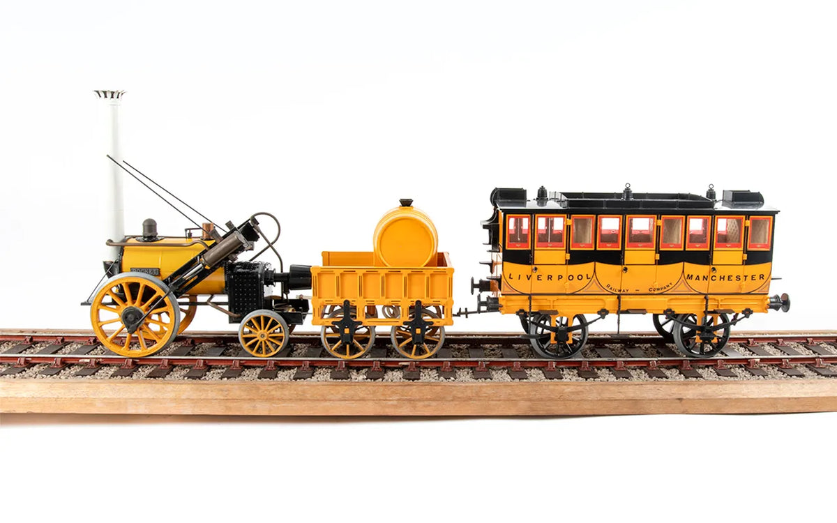 3 1/2 inch gauge Hornby "Rocket" with coach