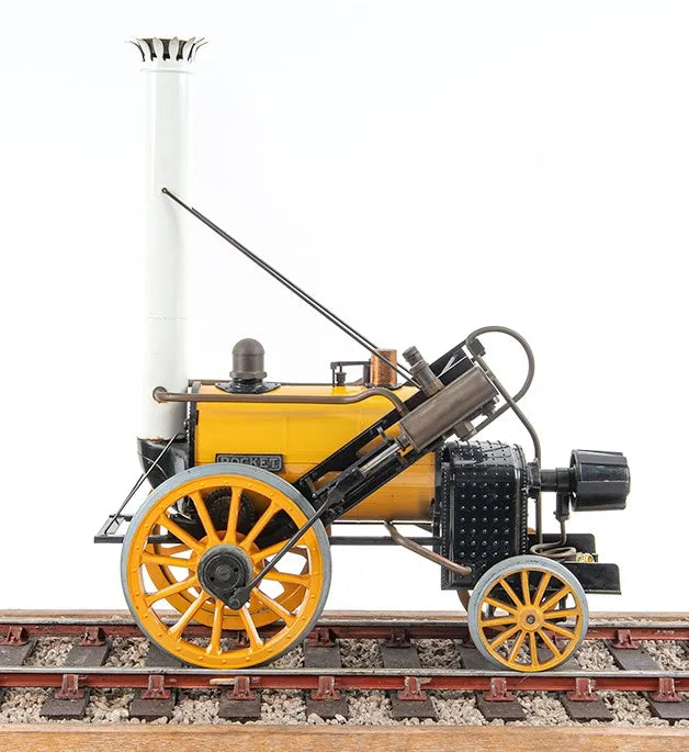 3 1/2 inch gauge Hornby "Rocket" with coach