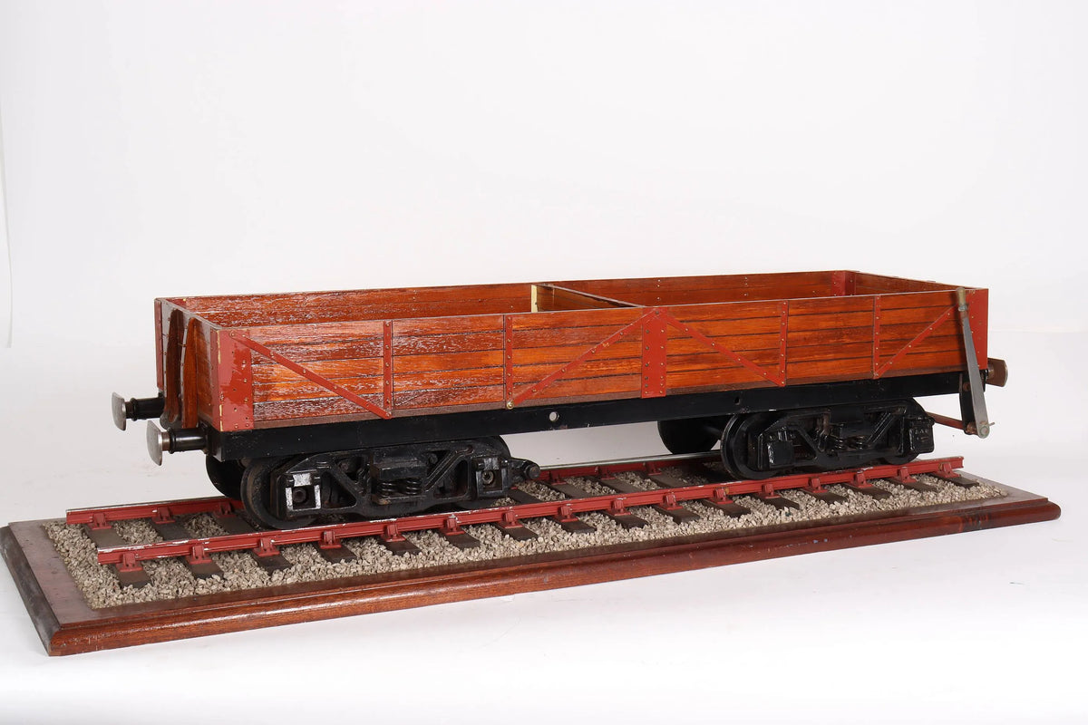 5 inch gauge braked bogie wagon