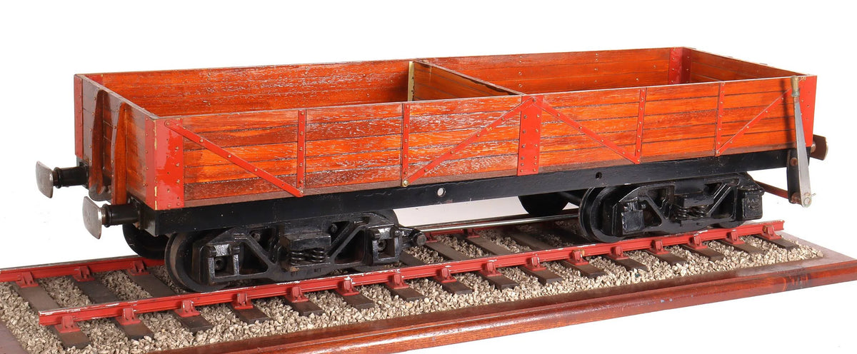 5 inch gauge braked bogie wagon