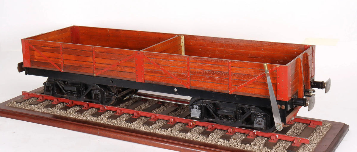5 inch gauge braked bogie wagon