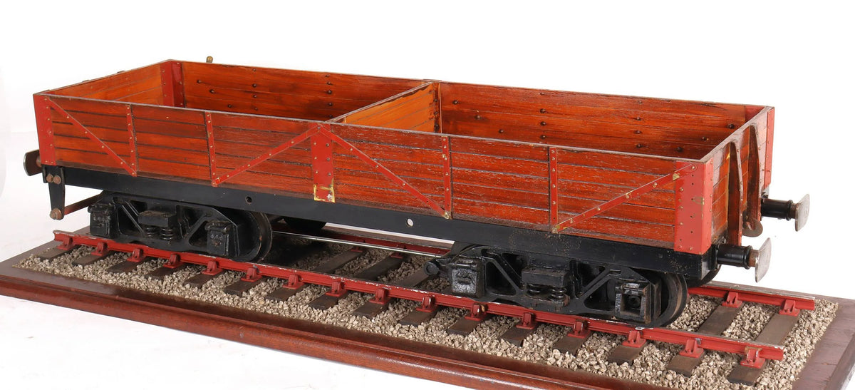 5 inch gauge braked bogie wagon