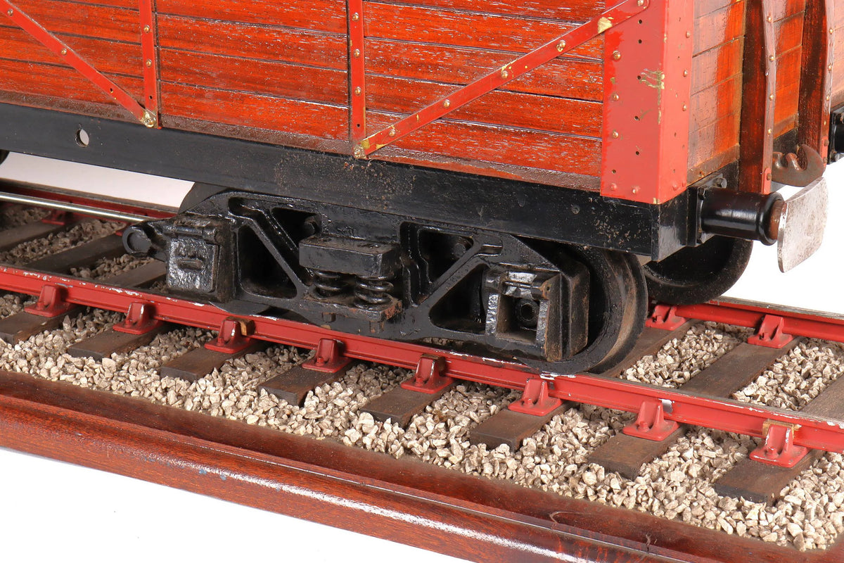 5 inch gauge braked bogie wagon