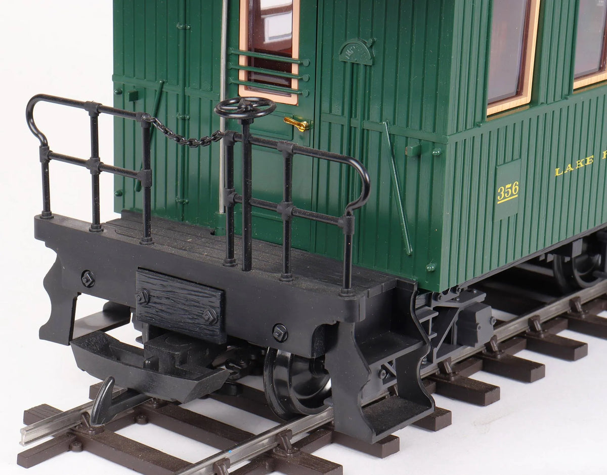 Rake of three gauge 1 WP&YR coaches