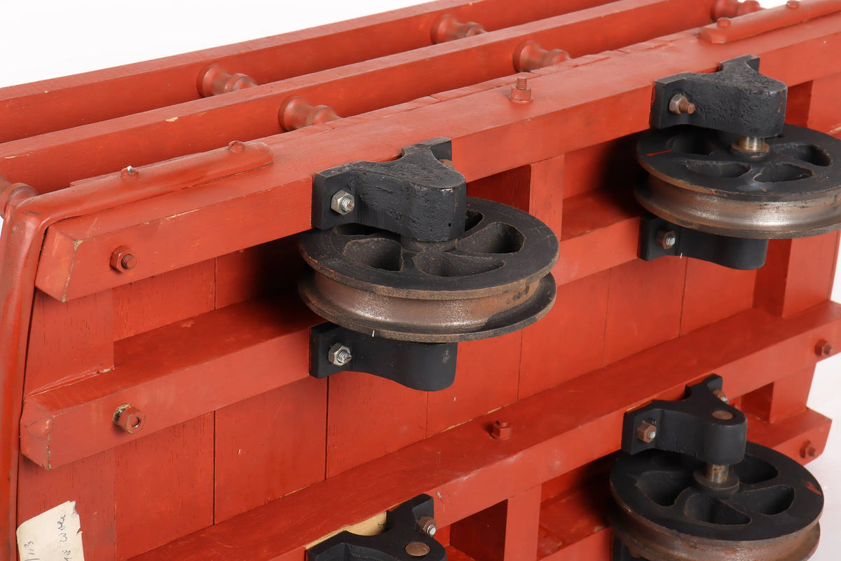 Four 5 inch narrow gauge wagons