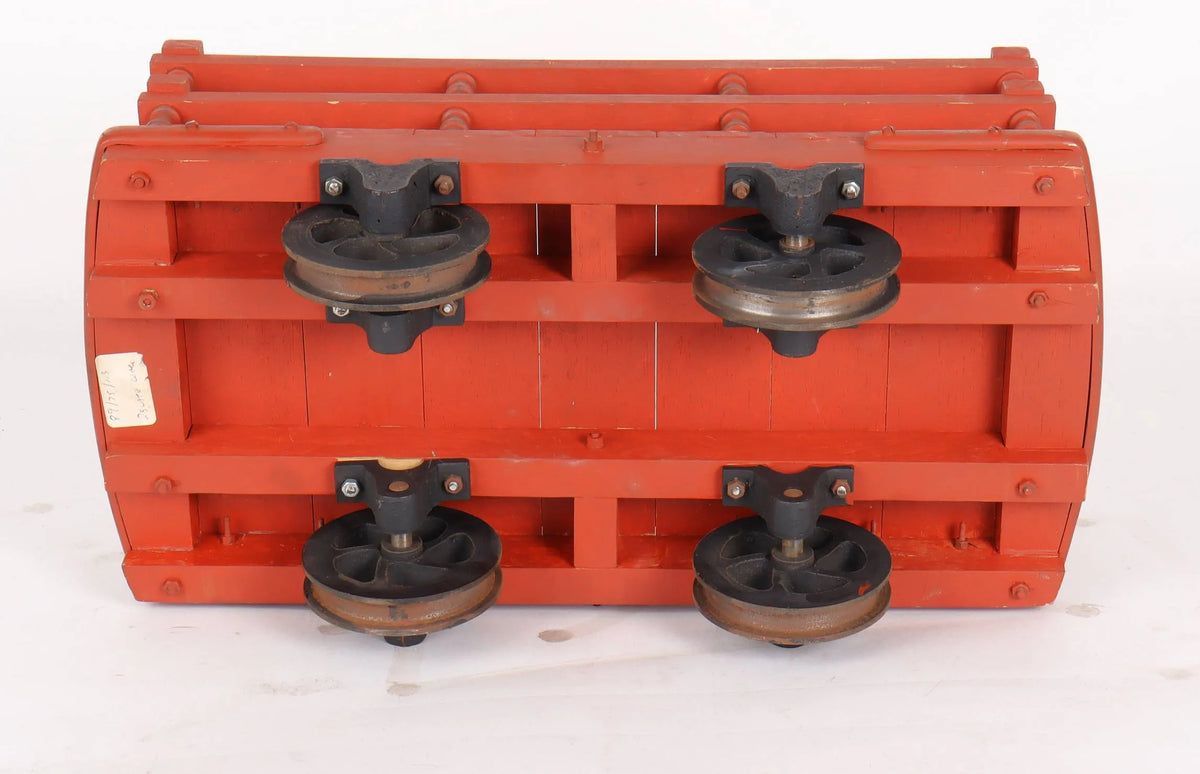 Four 5 inch narrow gauge wagons