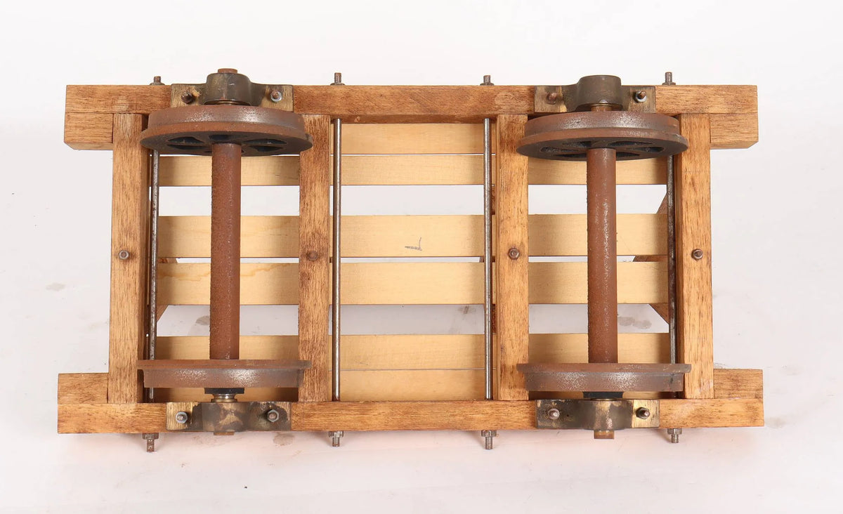 Four 5 inch narrow gauge wagons