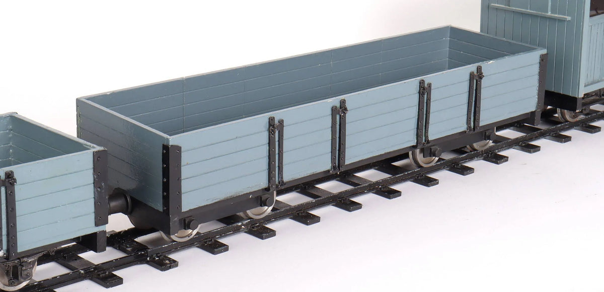 Two 32mm plank wagons & guards van