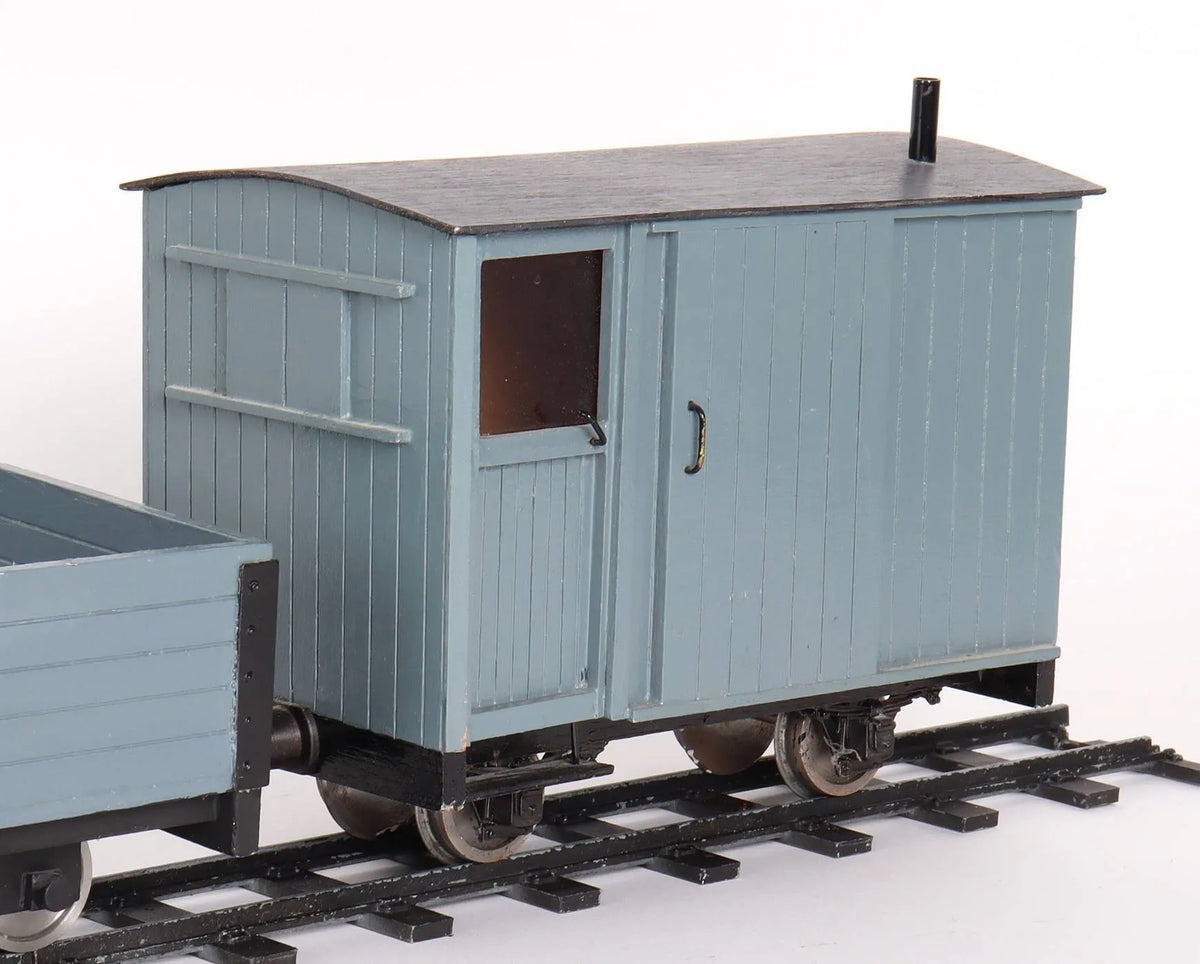 Two 32mm plank wagons & guards van