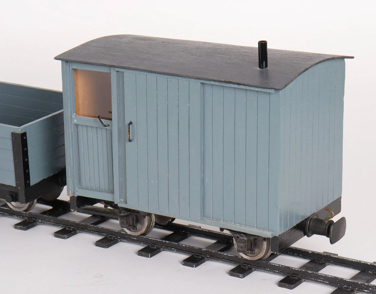 Two 32mm plank wagons & guards van